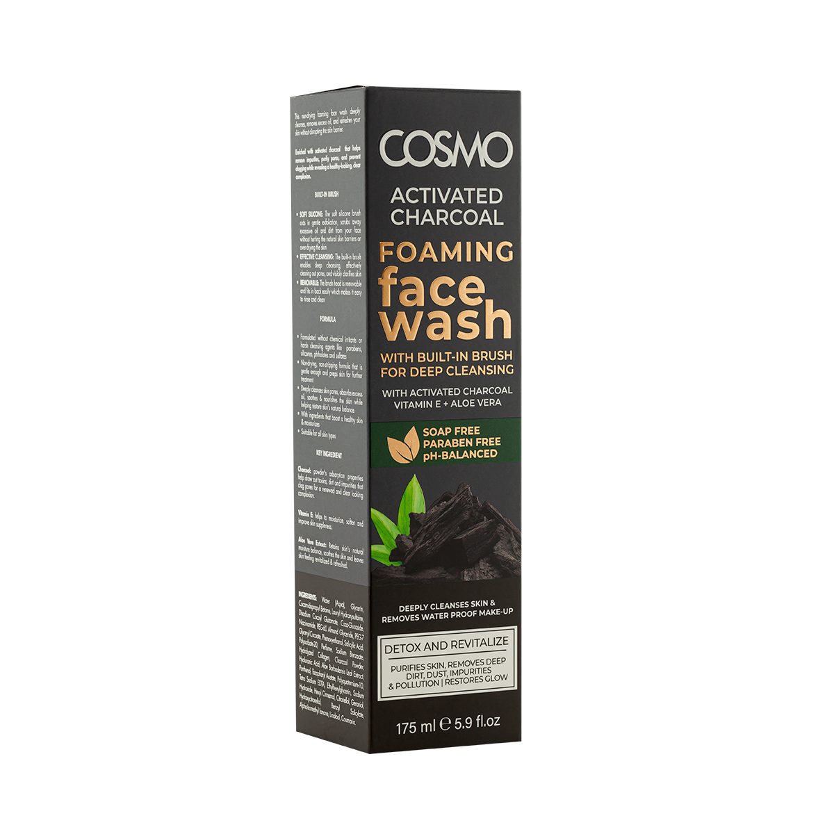 ACTIVATED CHARCOAL FOAMING FACE WASH - 175ML