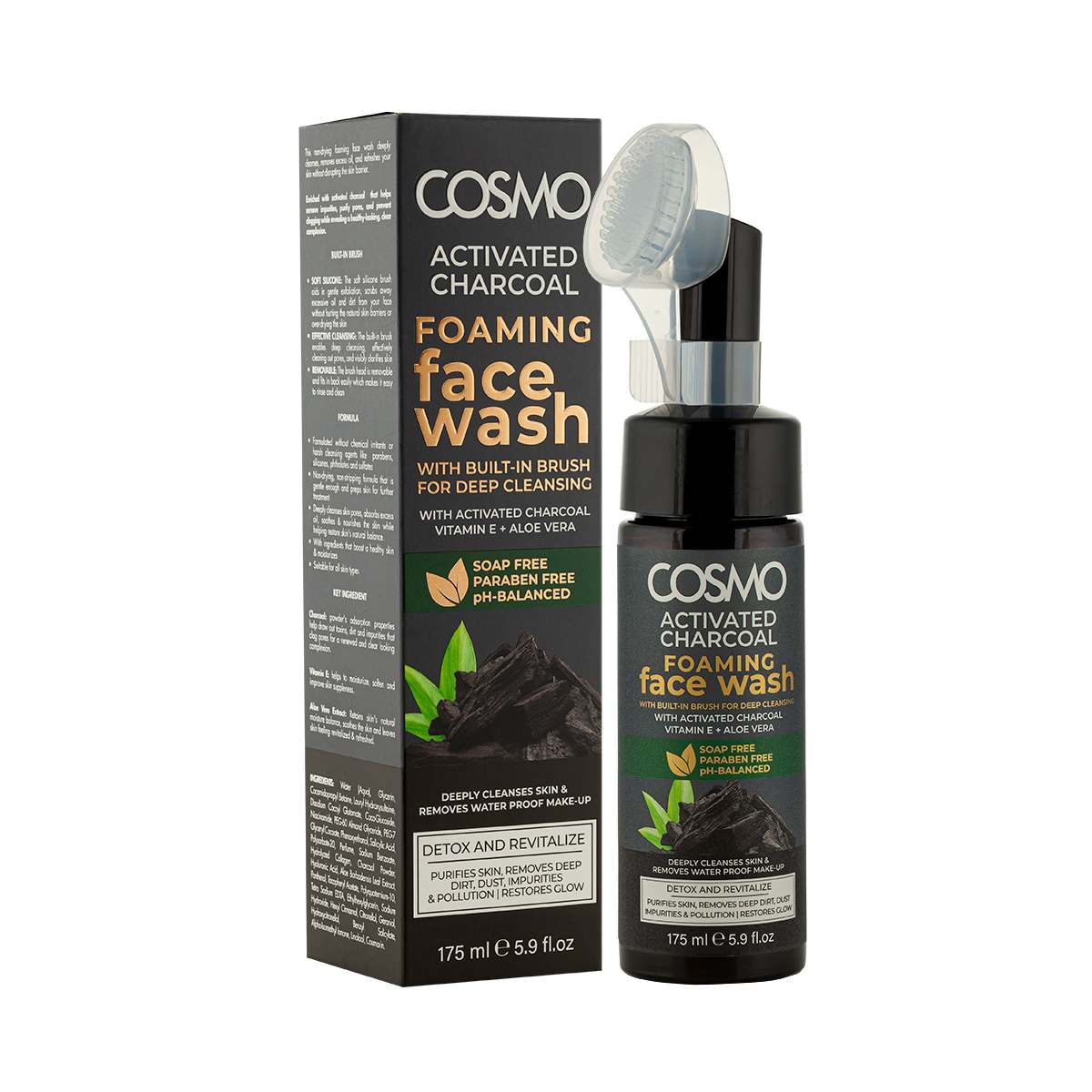 ACTIVATED CHARCOAL FOAMING FACE WASH - 175ML