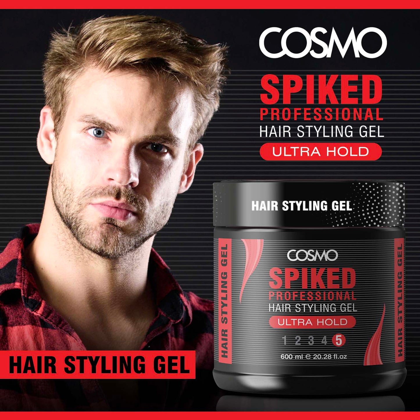 SPIKED PROFESSIONAL HAIR STYLING GEL - ULTRA HOLD