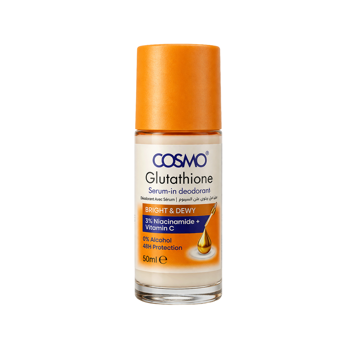 cosmo glutathione Bright & Dewy Serum-in Deodorant Size:12ml bpc 157 how to quality ingredients to support كريم للبشرة الحساسة حول العين