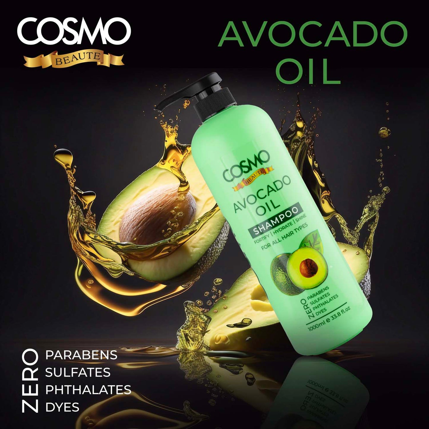 AVOCADO OIL SHAMPOO - 1000ML