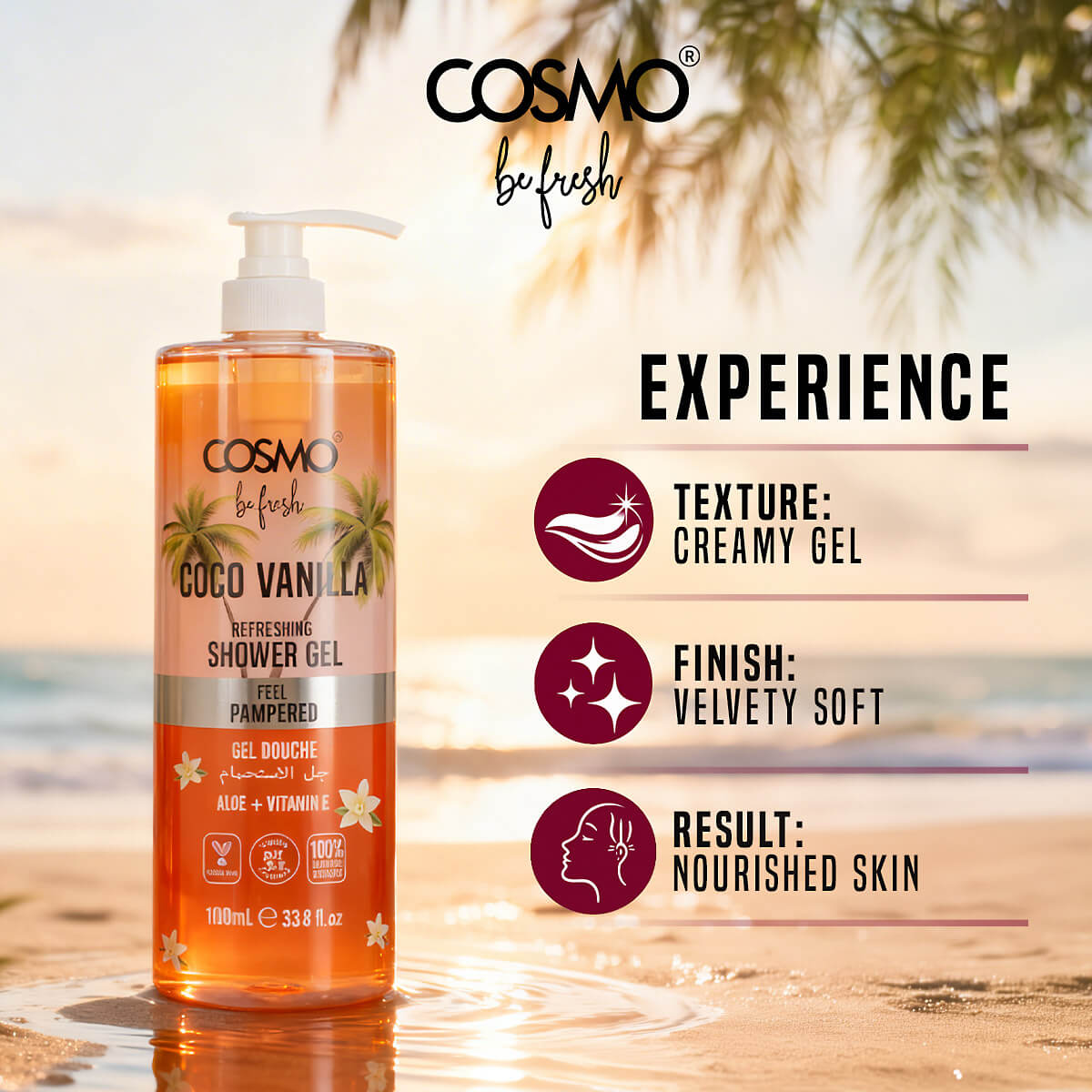 Be Fresh Cocoa Vanilla Shower Gel