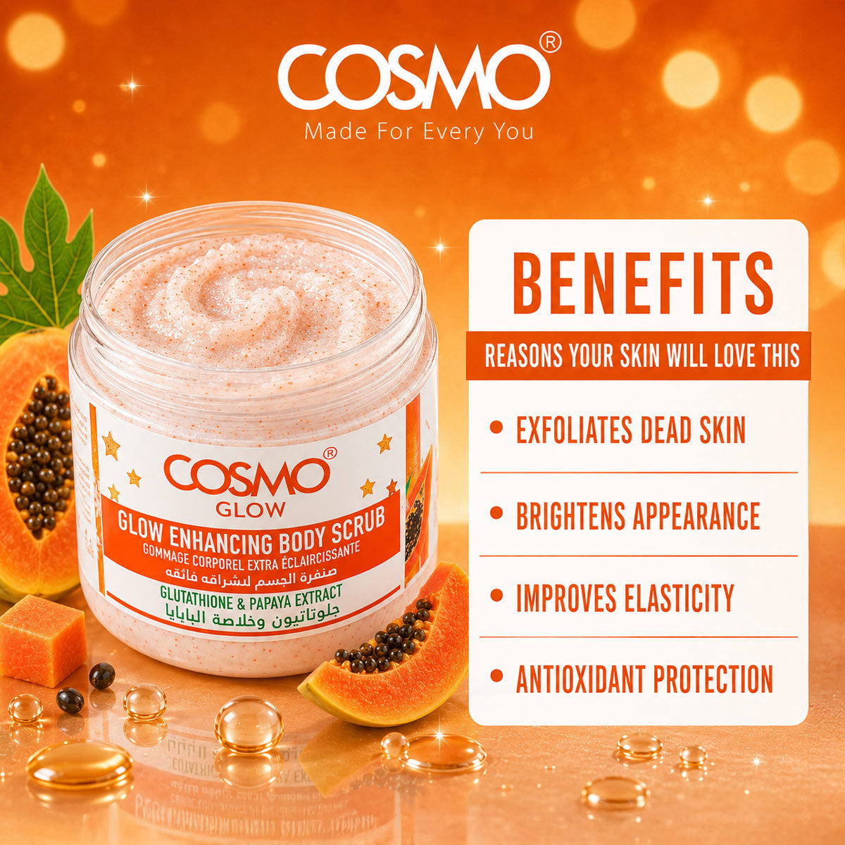 Cosmo Glow - Glow Enhancing Body Scrub