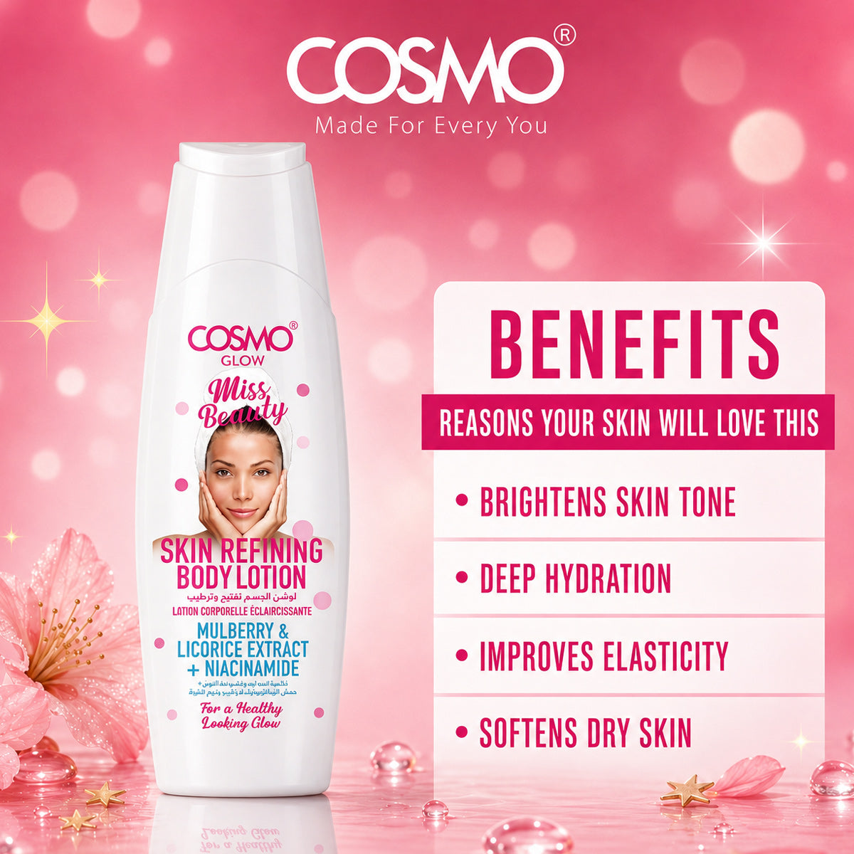 Cosmo Glow - Skin Refining Body Lotion