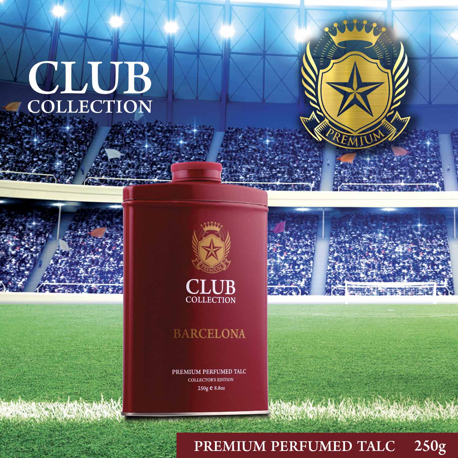 Club Collection Barcelona Premium Perfumed Talc