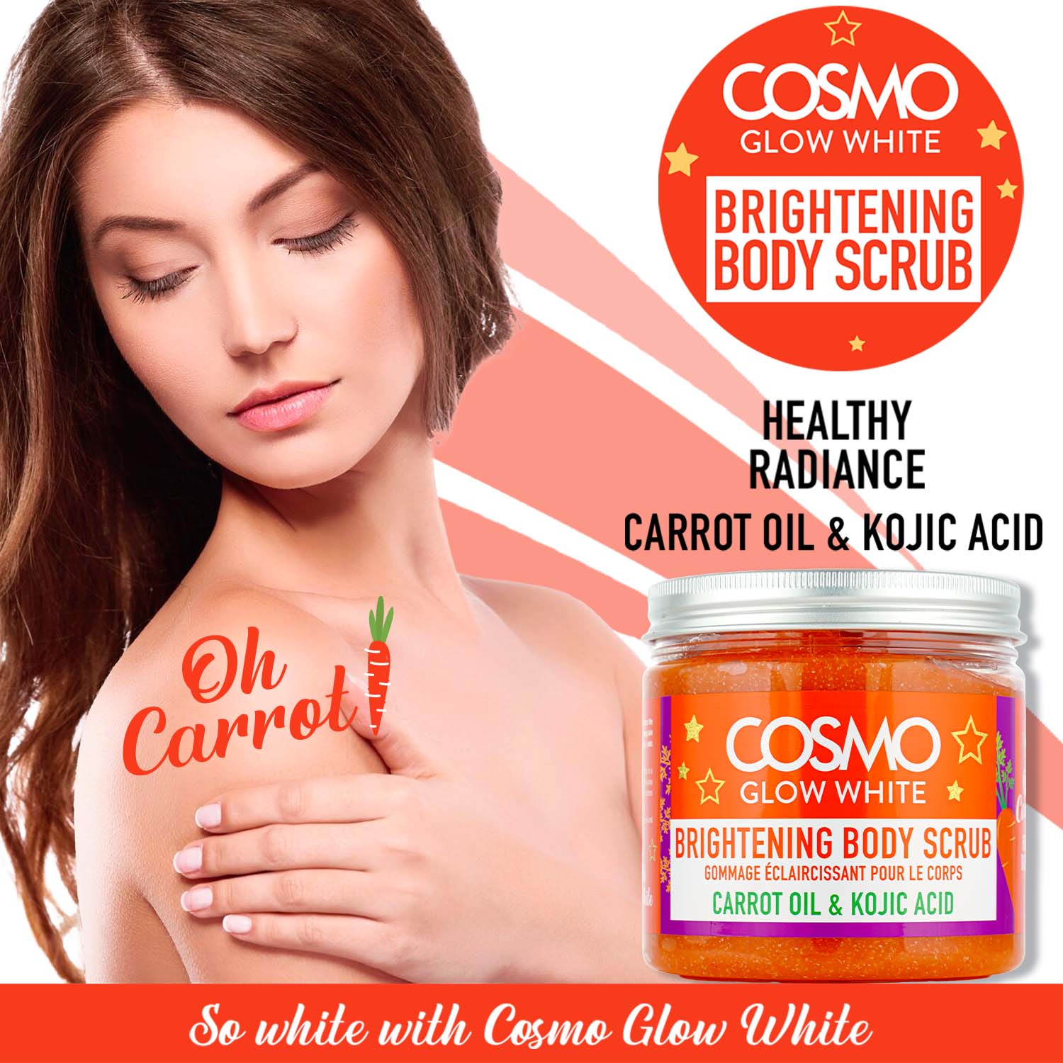 Cosmo Glow White - Brightening Body Scrub - 475ML