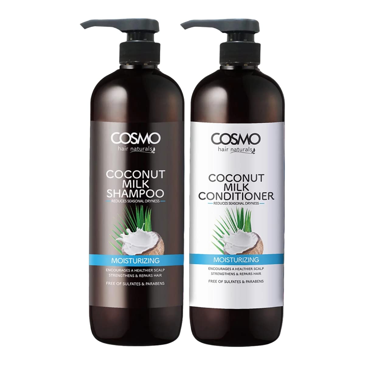 Moisturizing Coconut Milk Shampoo Conditioner 2 Pieces Set