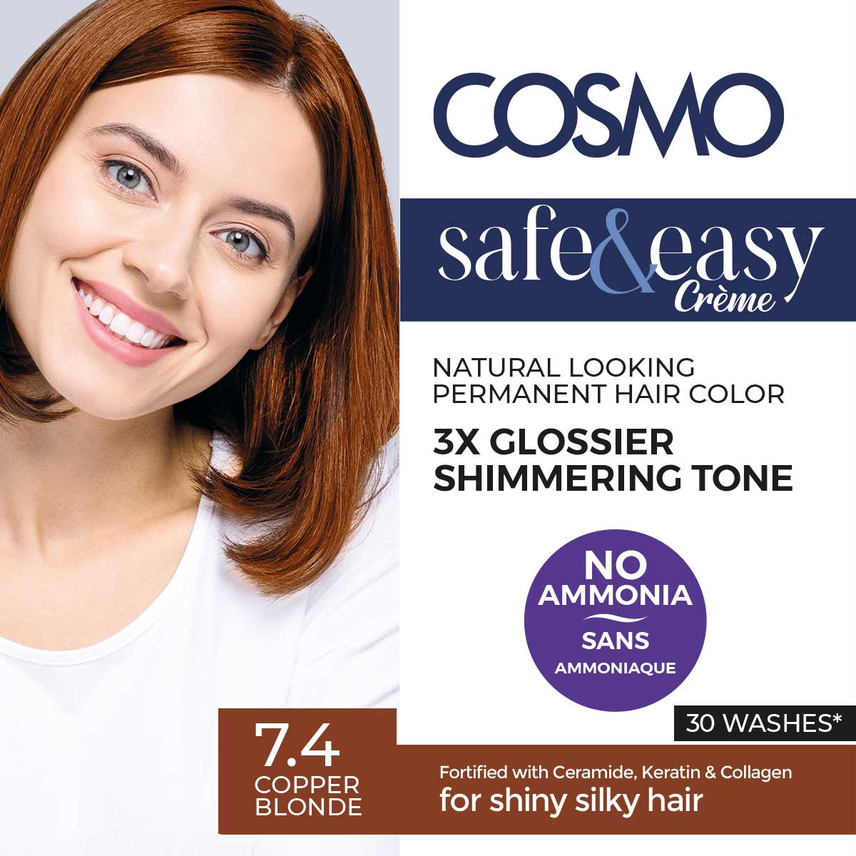 No Ammonia 7.4 Copper Blonde