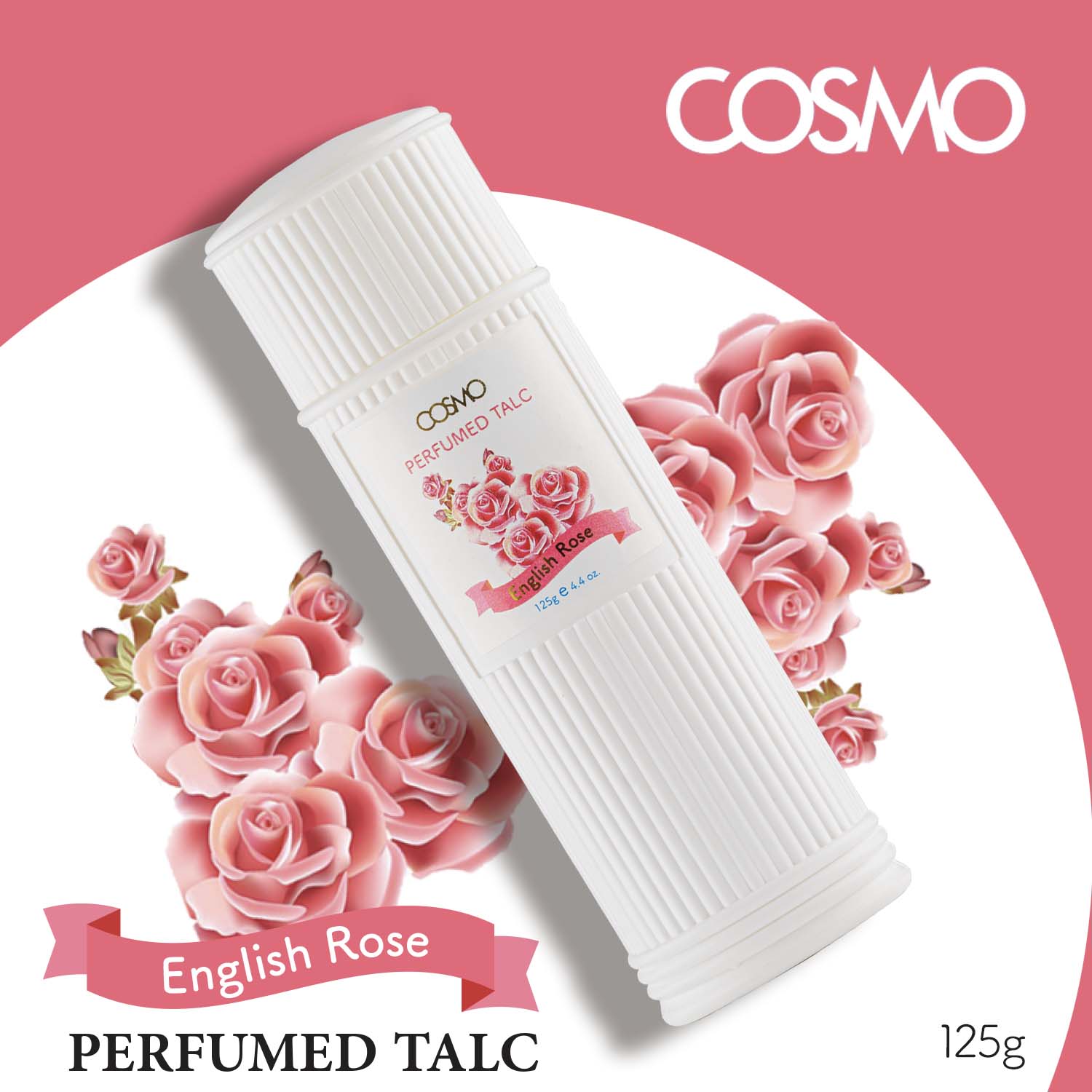 English Rose Perfumed Talc