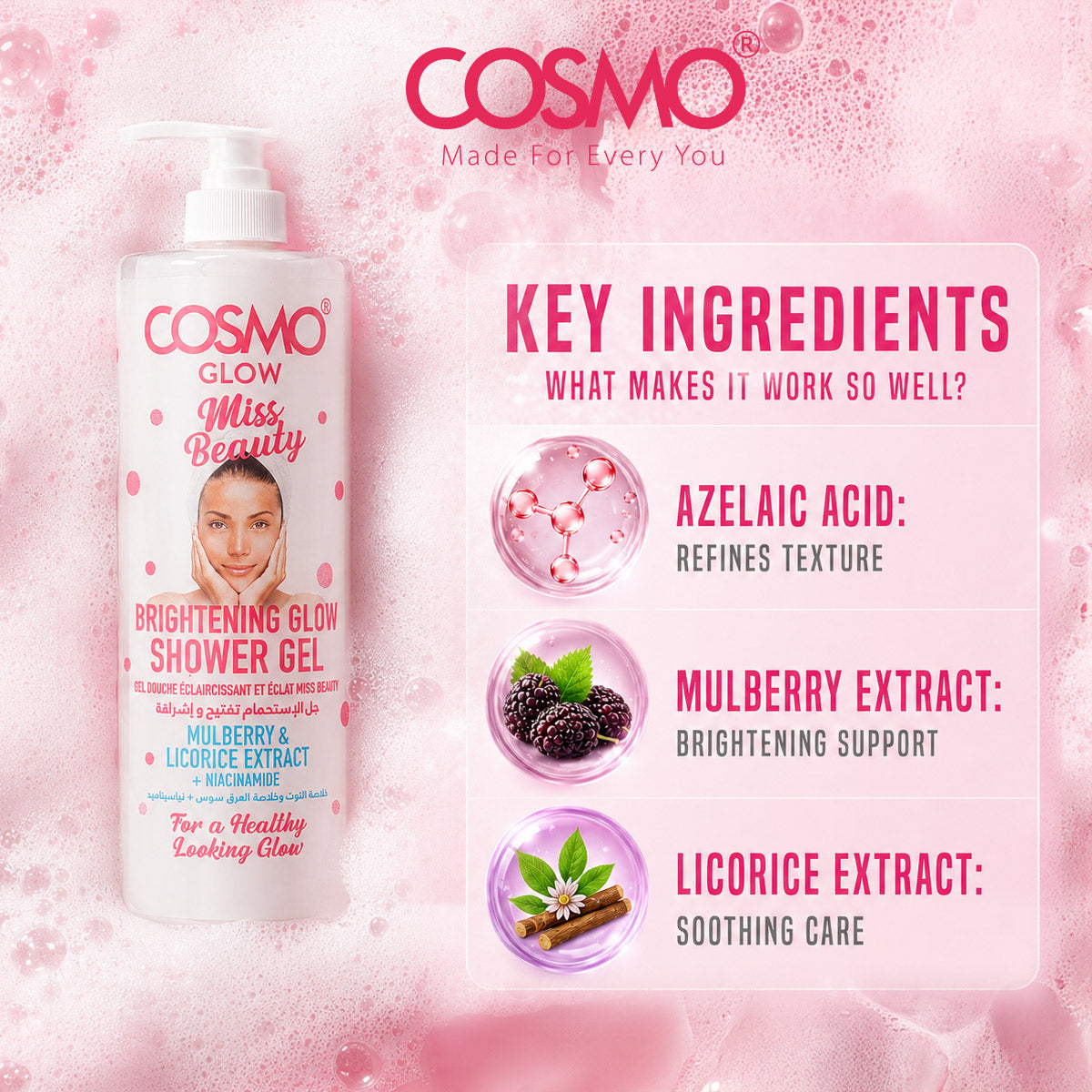 Cosmo Glow - Brightening Glow Shower Gel