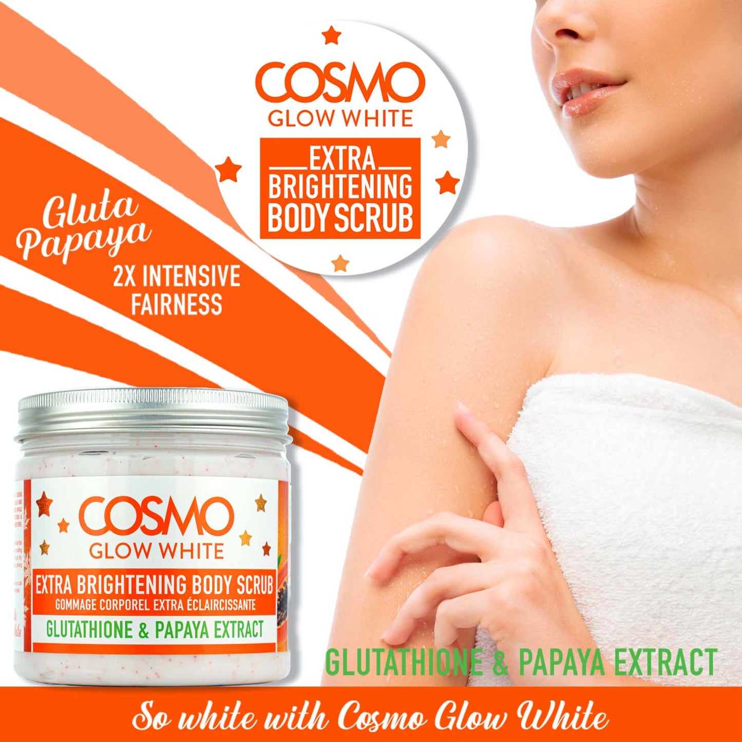 Cosmo Glow White - Extra Brightening Body Scrub - 475ML