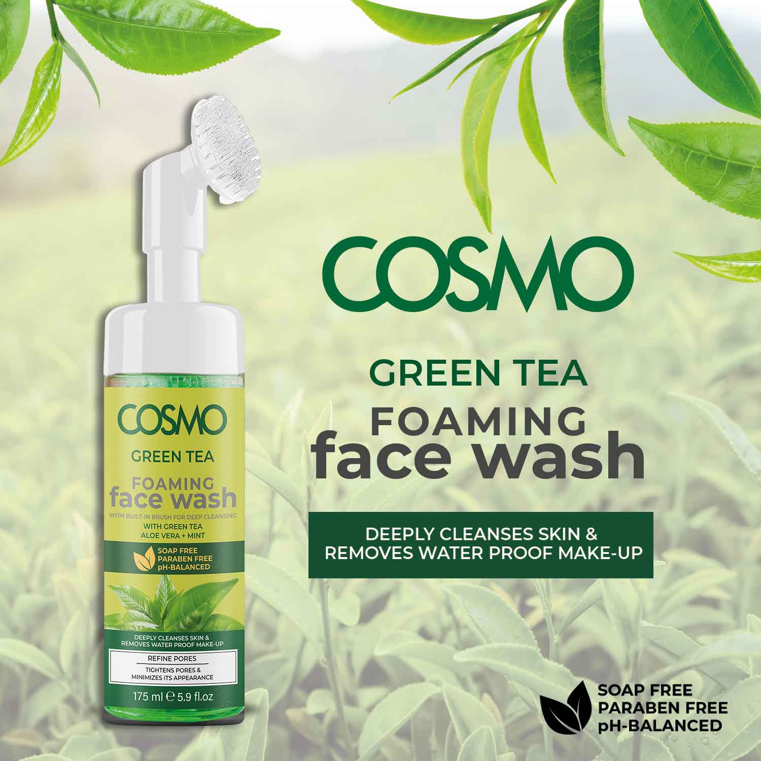 Green Tea Foaming Face Wash