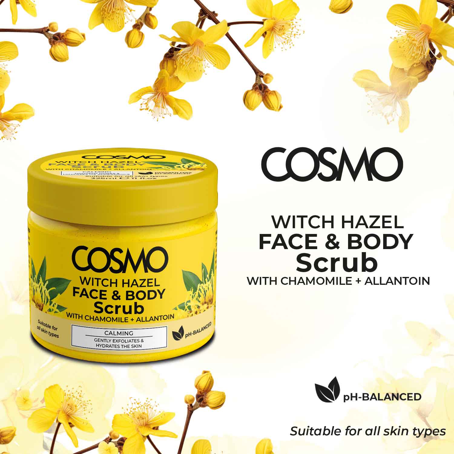 WITCH HAZEL FACE BODY SCRUB WITCH HAZEL FACE BODY SCRUB