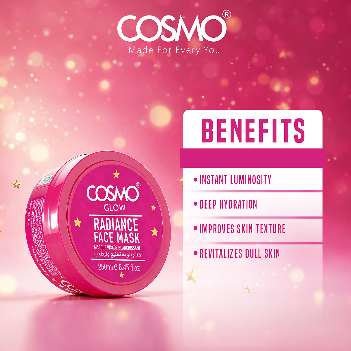 Cosmo Glow - Radiance Face Mask