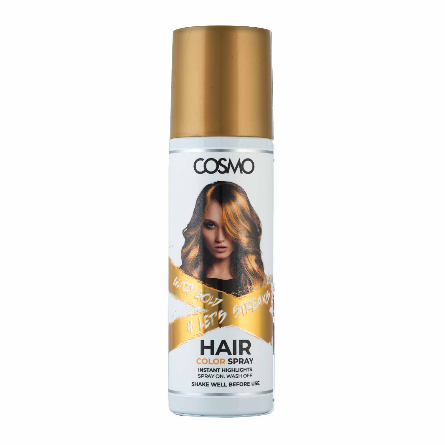 Temporary Hair Colour Spray Glitzy Gold