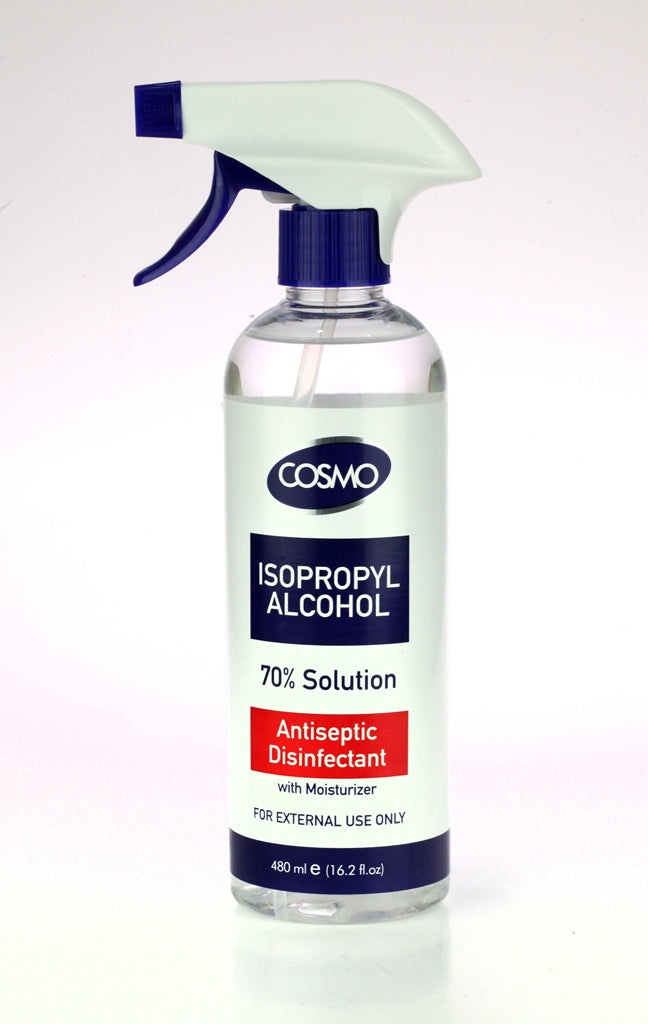 Isopropyl Alcohol 70 Solution Antiseptic Disinfectant With Spray 480Ml