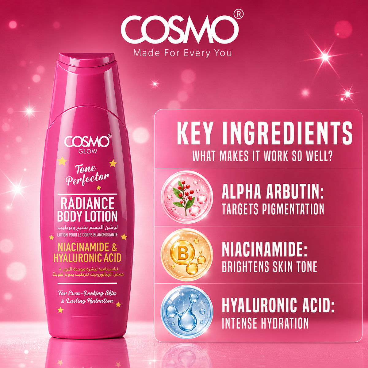 Cosmo Glow - Tone Perfector Radiance Body Lotion
