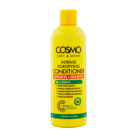 COSMO SOFT & SHINE INTENSE FORTIFYING AVACADO & SHEA BUTTER CONDITIONR -480ML