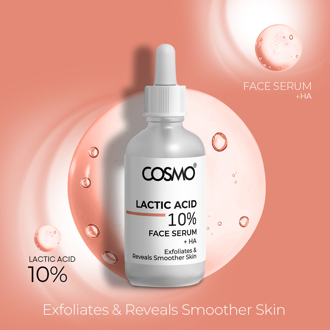 10% Lactic Acid + Ha Face Serum