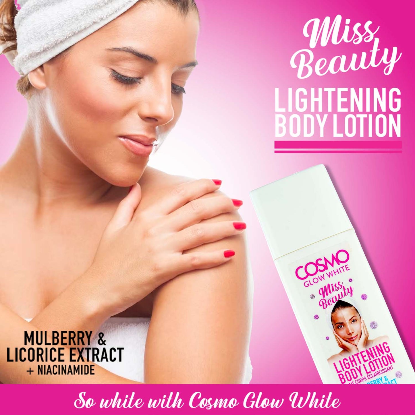 Cosmo Glow White - Lightening Body Lotion - 500ML