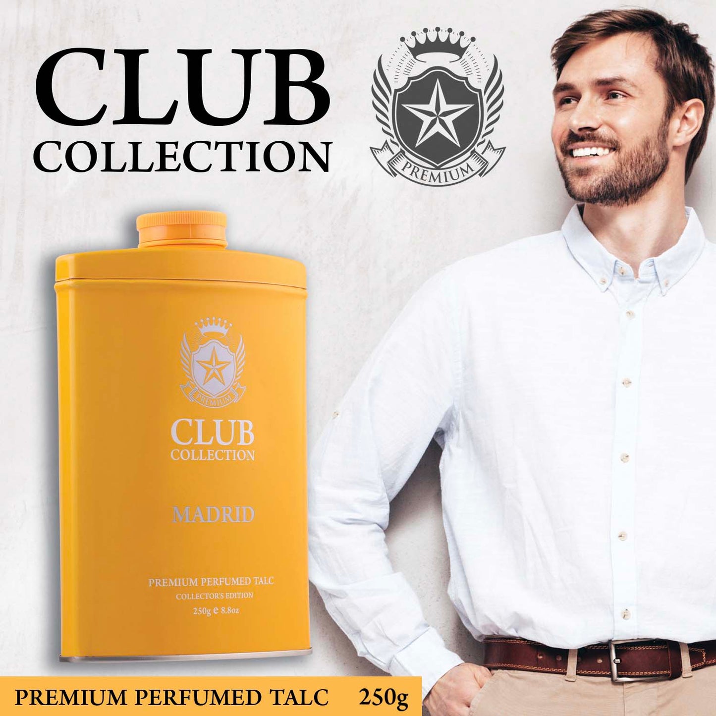 MADRID PREMIUM PERFUMED TALC