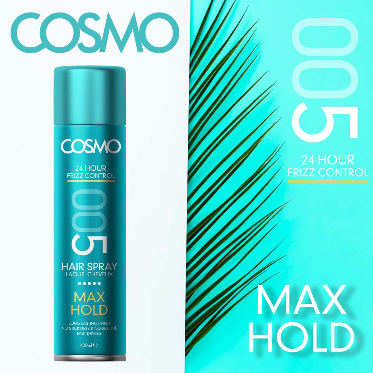 Max Cosmo COSMO HAIR SPRAY - MAX HOLD 400ML – COSMO Online Shop