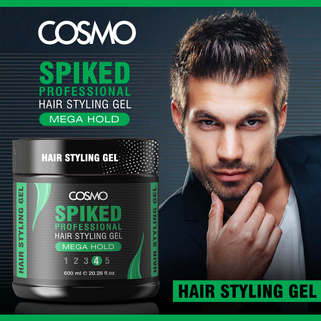 SPIKED PROFESSIONAL HAIR STYLING GEL MEGA HOLD COSMO Online Shop