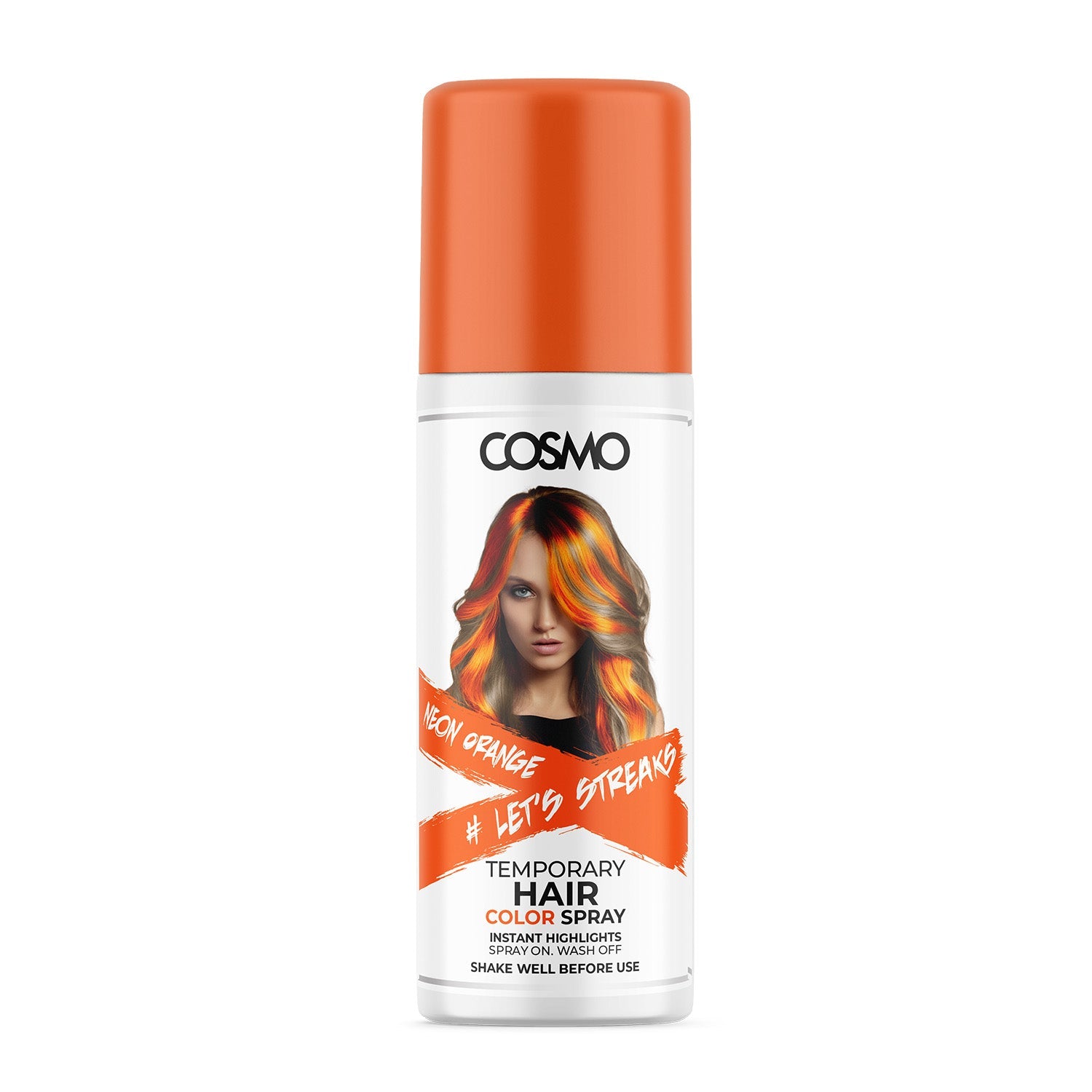 Temporary Hair Color Spray Neon Orange