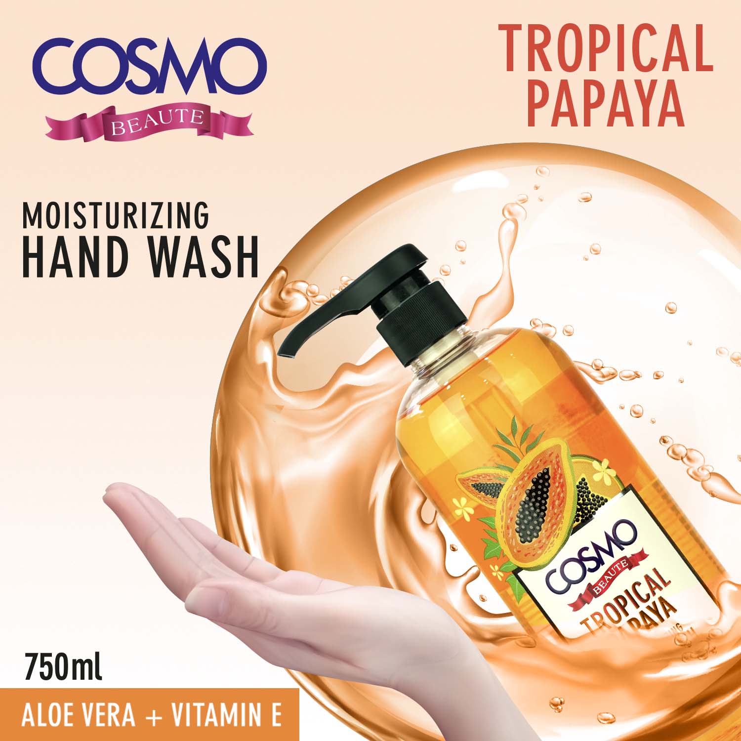 Tropical Papaya Moisturizing Hand Wash