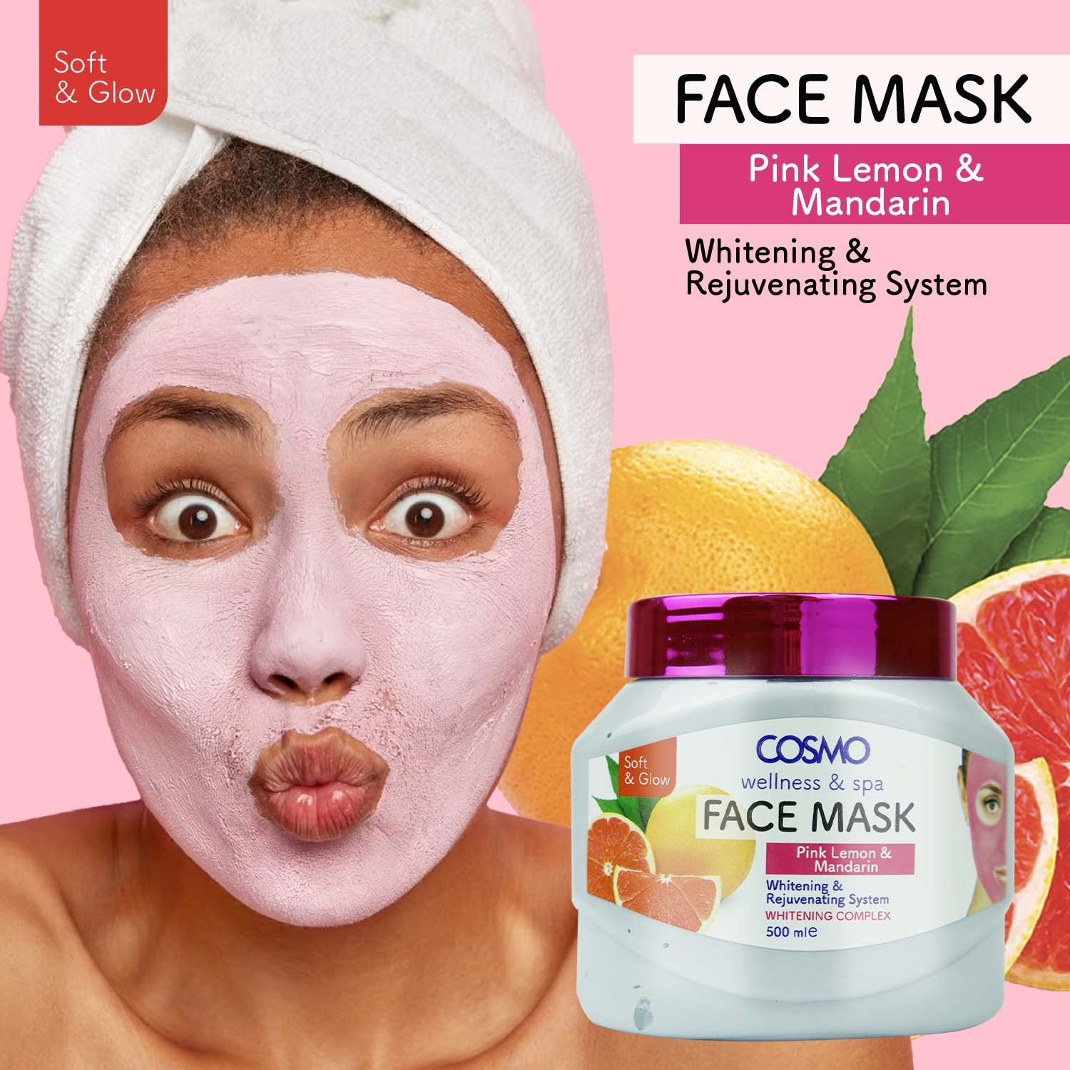 Pink Lemon & Mandarin Face Mask