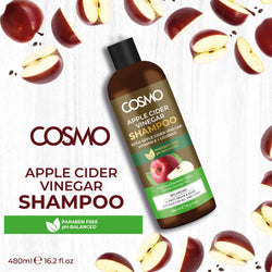 Apple cider vinegar shampoo for hair health, vitamin E and licorice