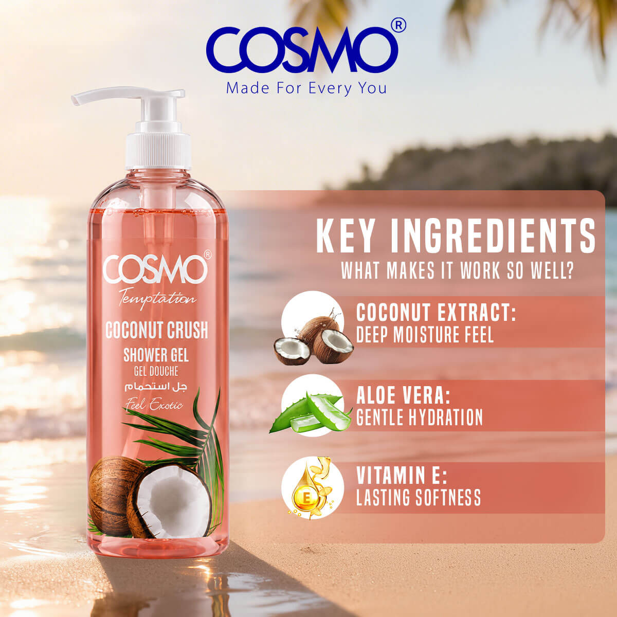 Temptation Coconut Crush Shower Gel