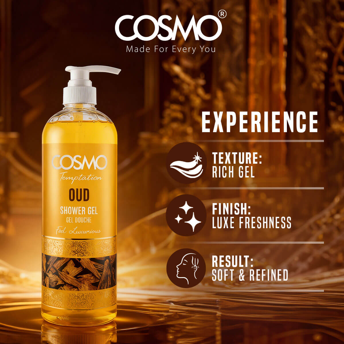 Temptation Oud Shower Gel