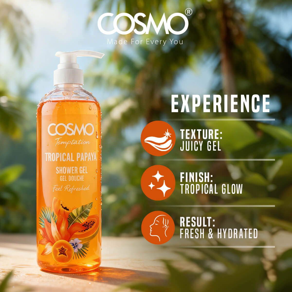 Temptation Papaya Shower Gel