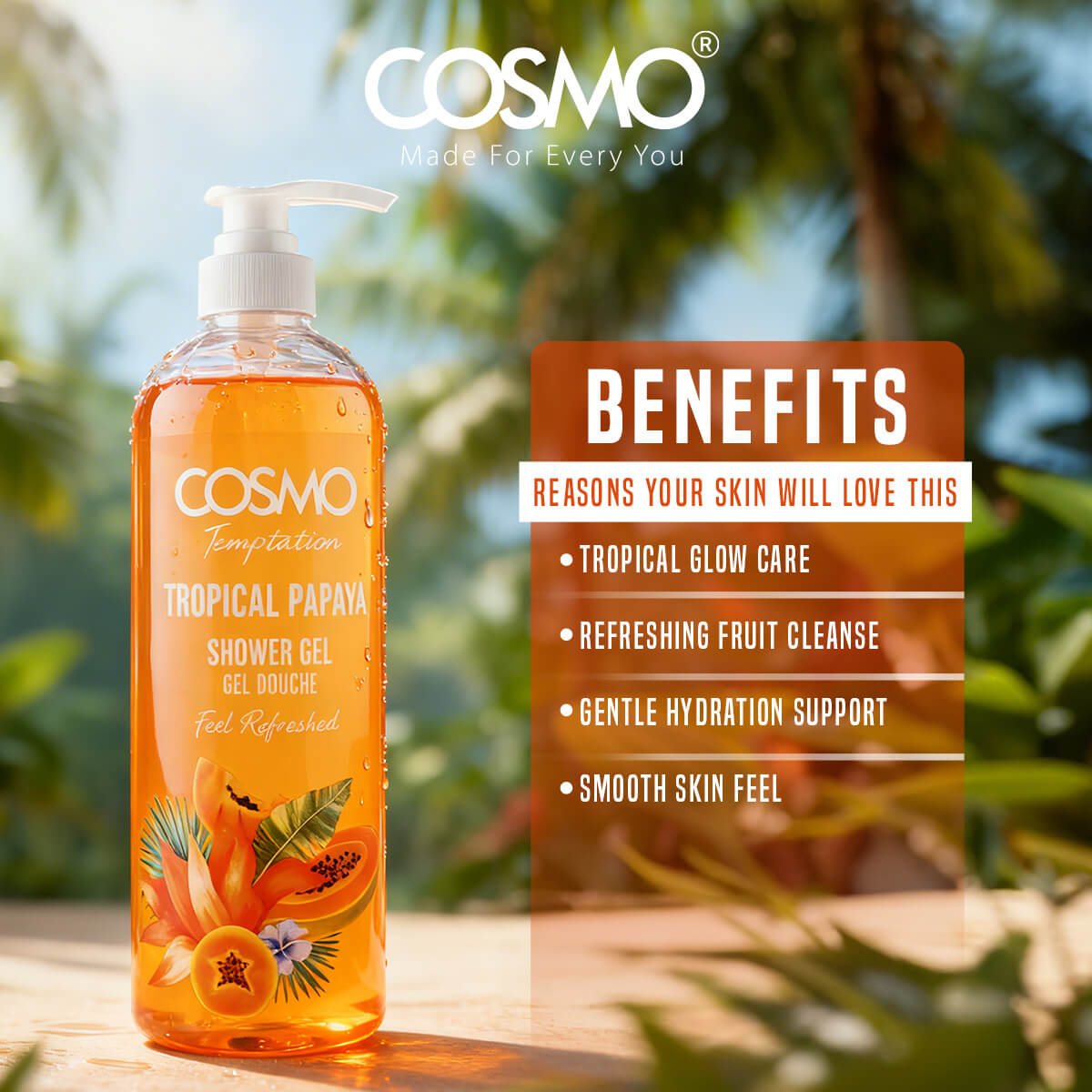 Temptation Papaya Shower Gel