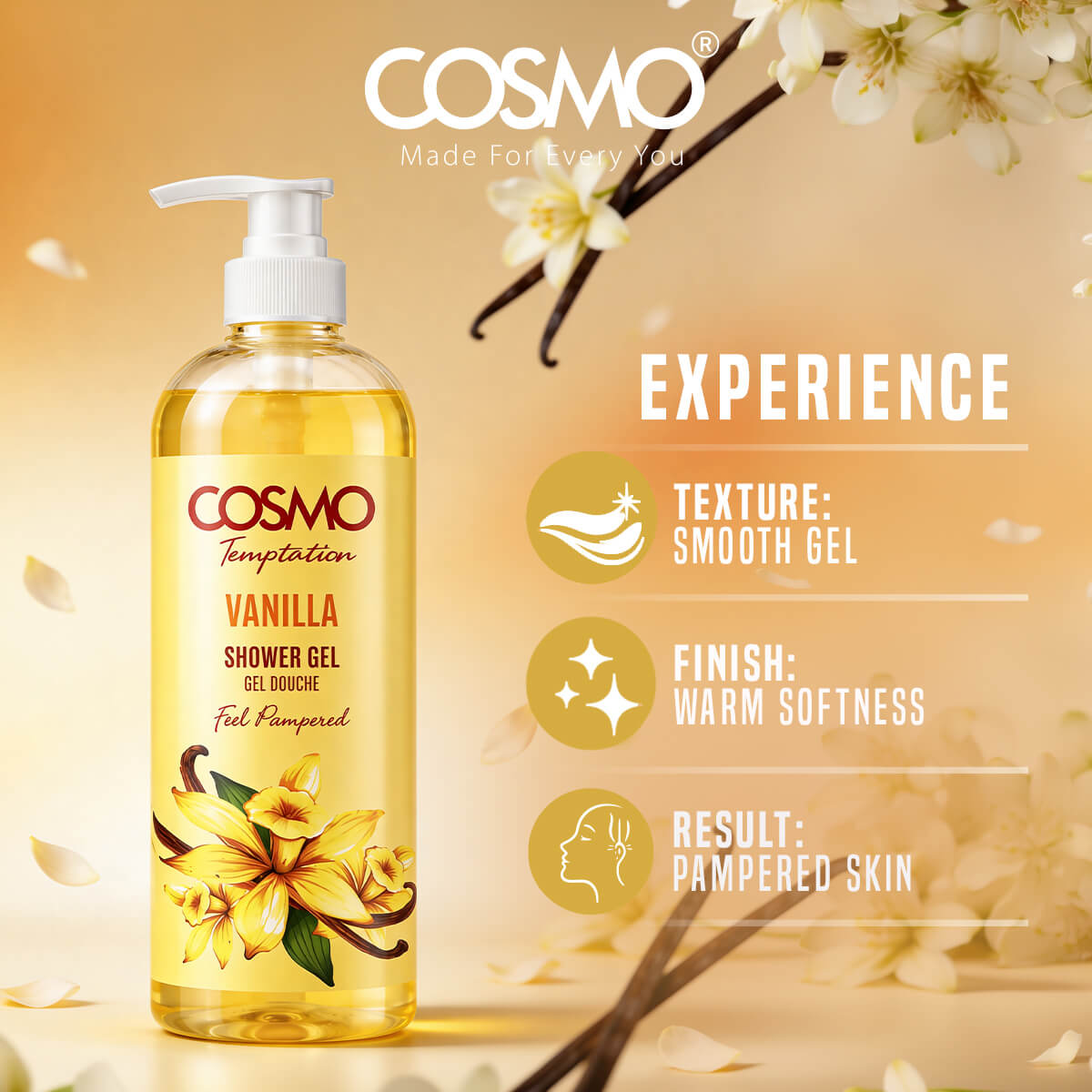 Temptation Shower Gel - Wild Vanilla