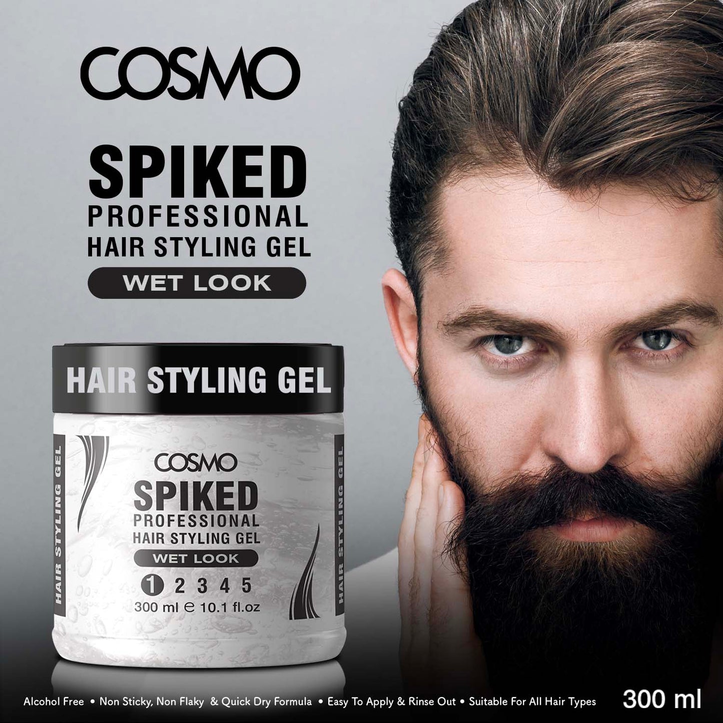 SPIKED PROFESSIONAL HAIR STYLING GEL - WET LOOK