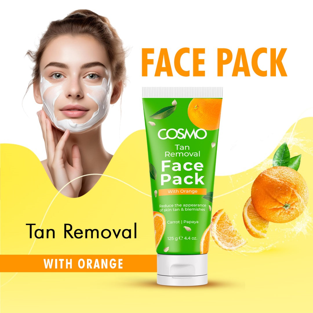 Tan Removal Face Pack with Orange