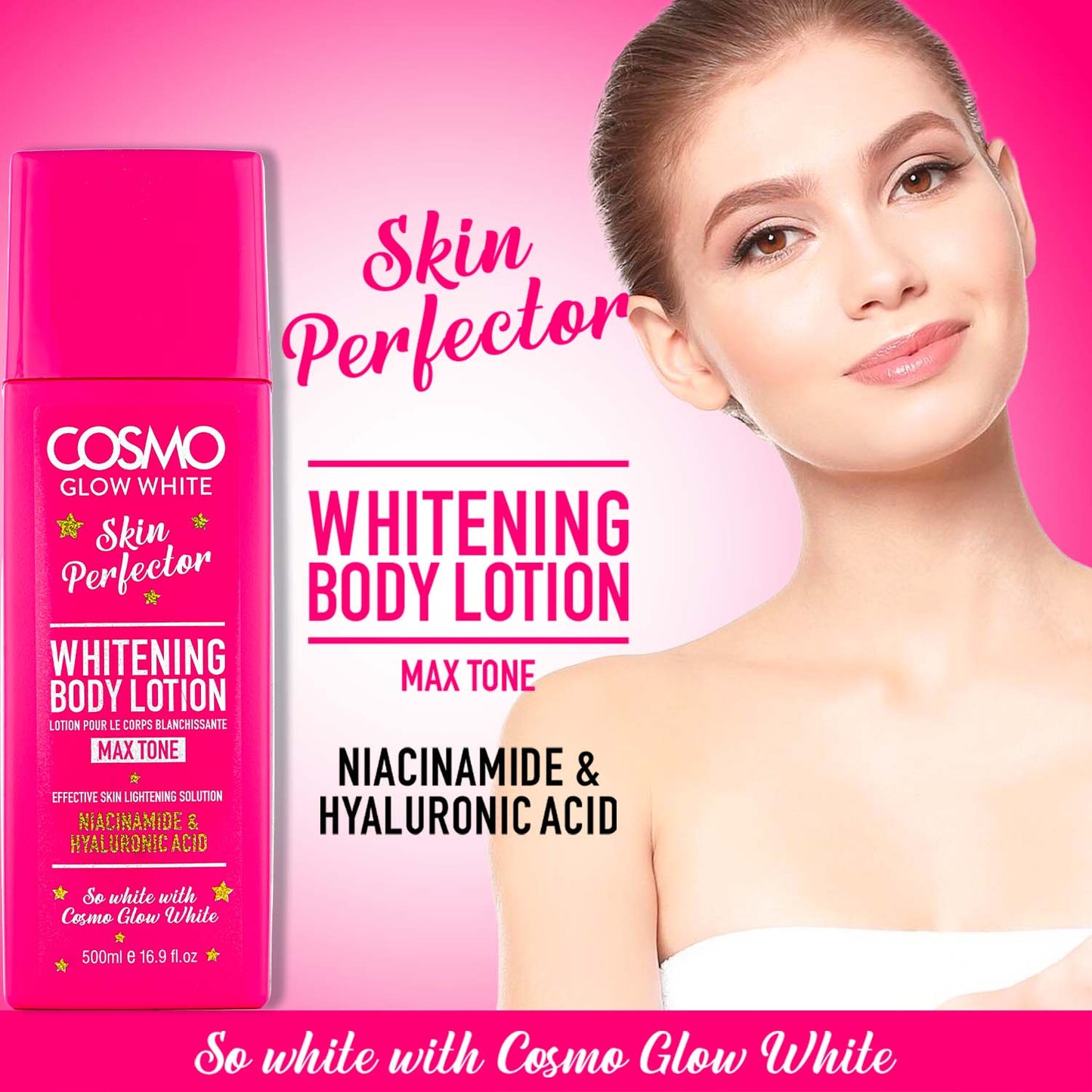 Cosmo Glow White - Whitening Body Lotion - 500ML