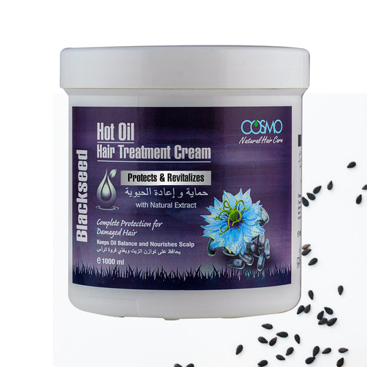 BLACK SEED HOT OIL HAIR TREATMENT CREAM - PROTECTS & REVITALIZES