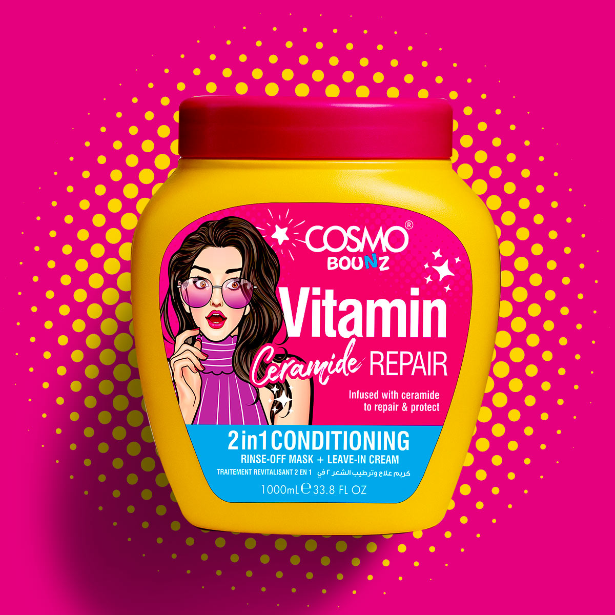 Bounz Vitamin Ceramide Repair & Protect 2 In 1 Conditioning Treatment