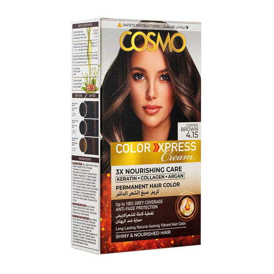 PERMANENT HAIR COLOR NATURAL 4.15 COFFEE BROWN