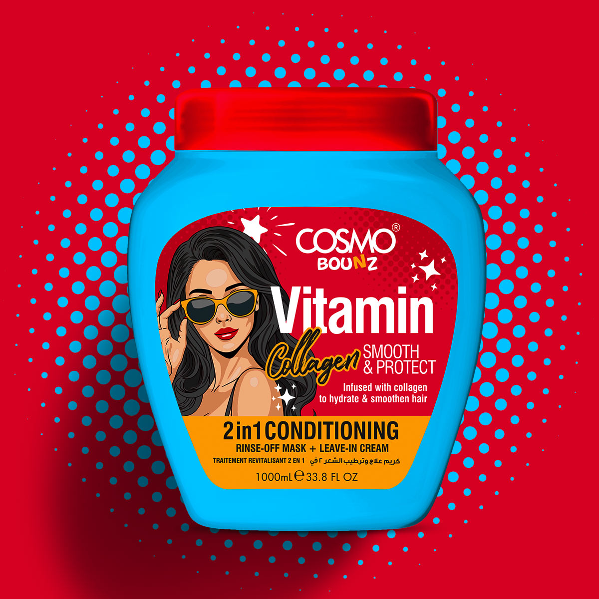Bounz Vitamin Collagen Smooth & Protect 2 In 1 Conditioning Treatment