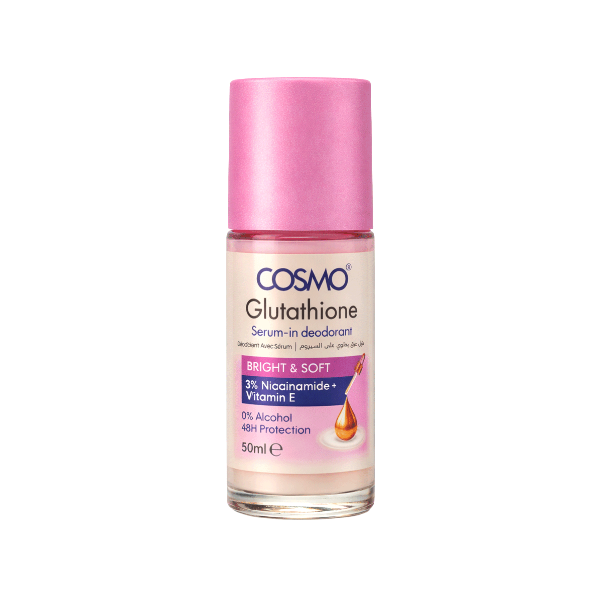 glutathione niacinamide deodorant Bright & Soft Serum-in Washington's Premier IV Lounge