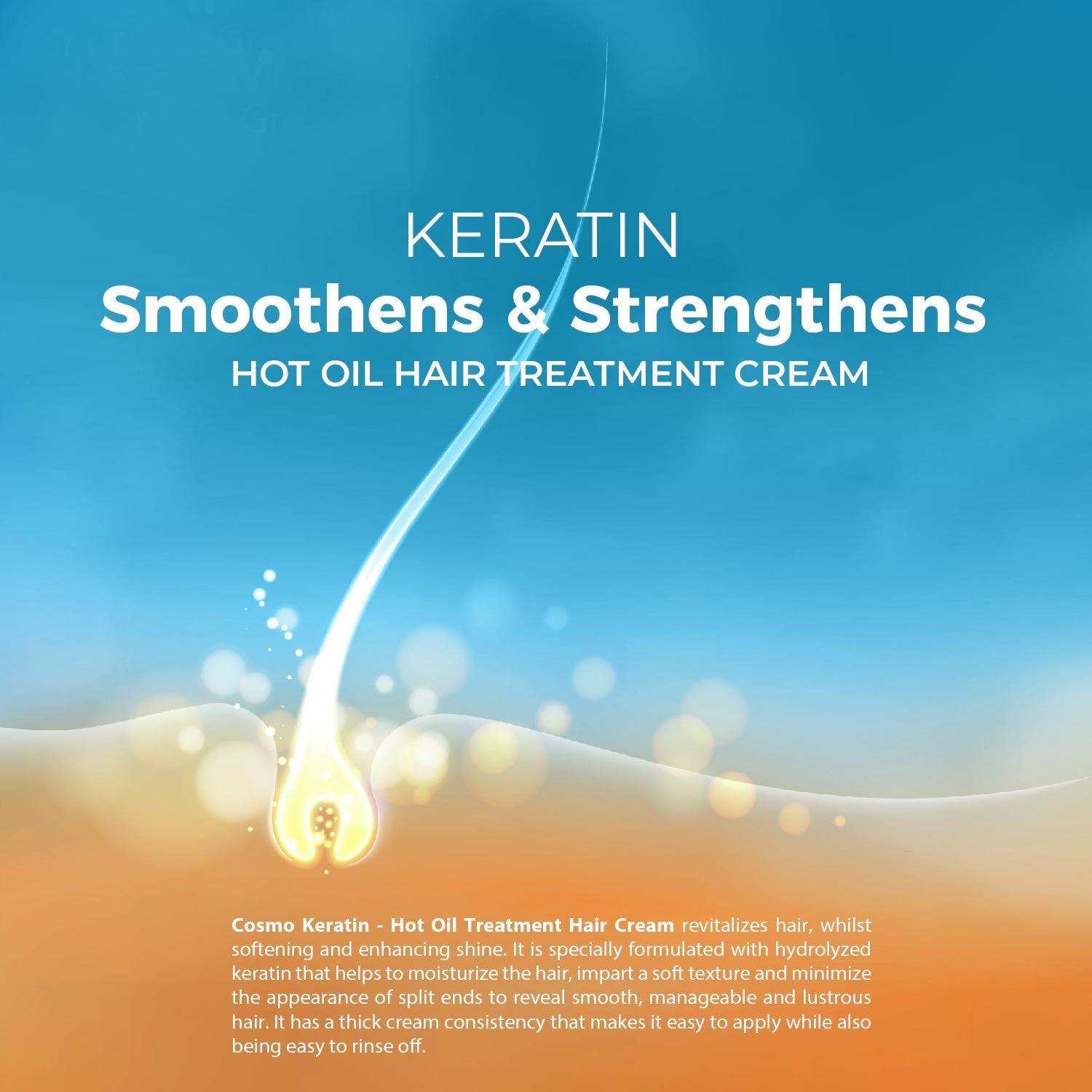 KERATIN HOT OIL HAIR TREATMENT CREAM