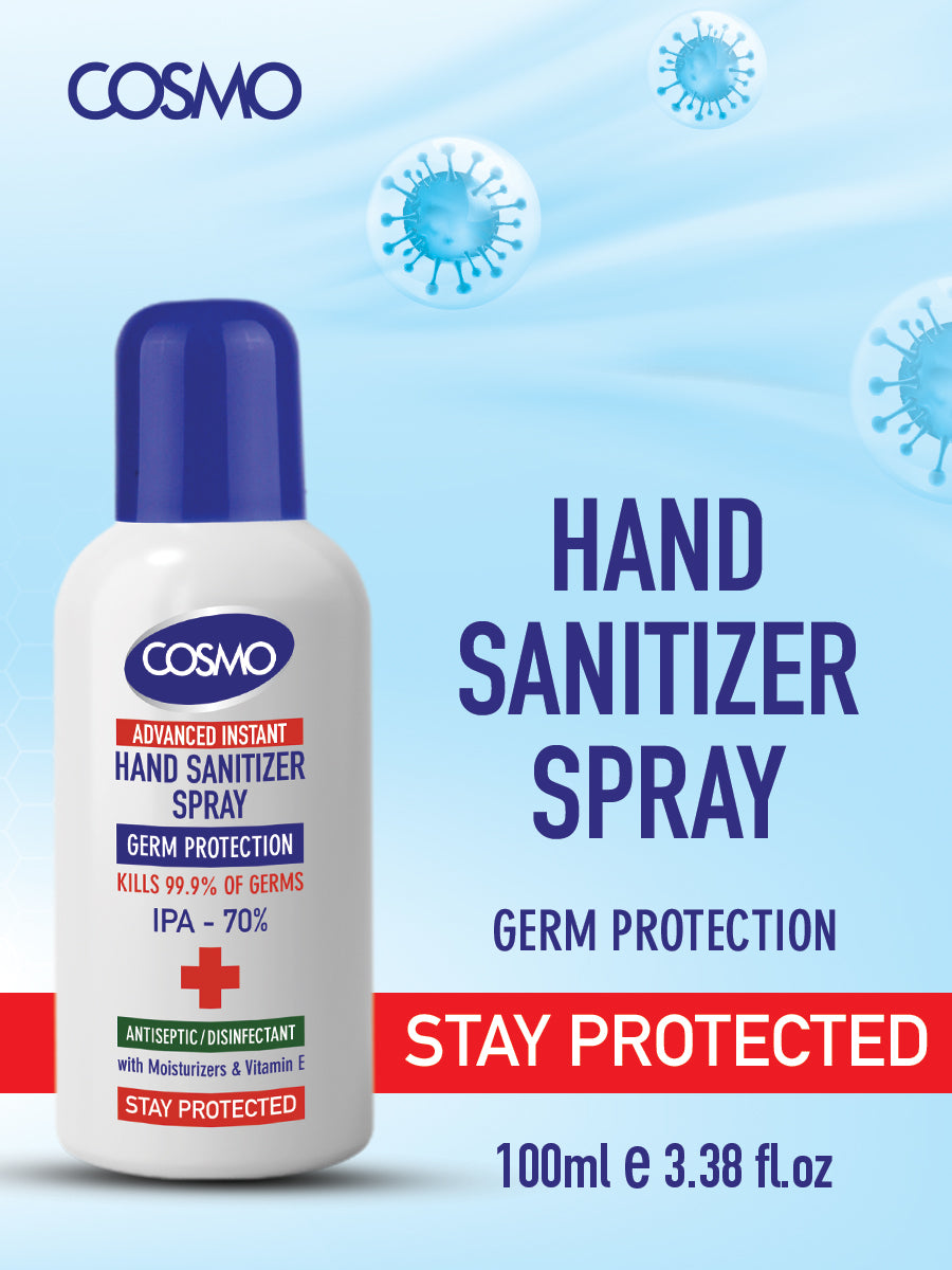 Advanced Instant Hand Sanitizer Spray 100ML - 20PC