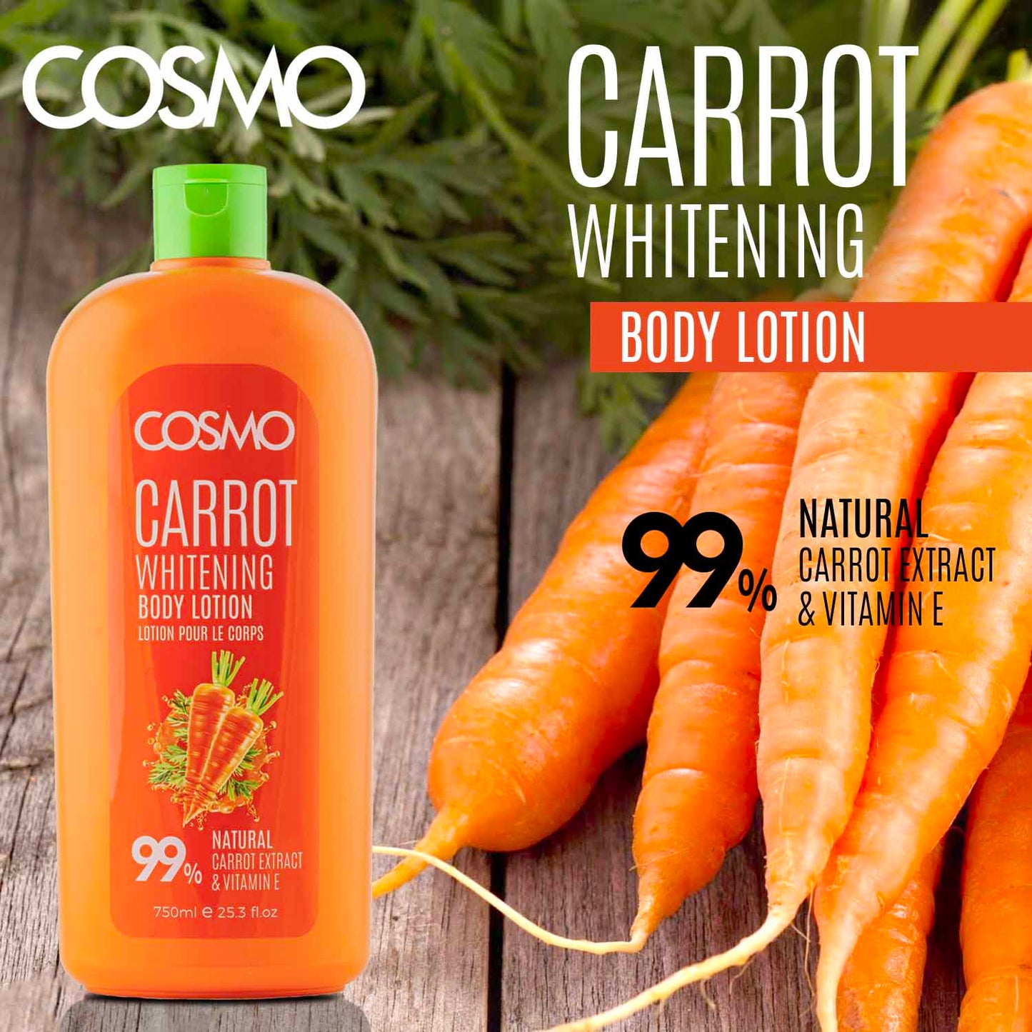CARROT WHITENING - BODY LOTION 750ML