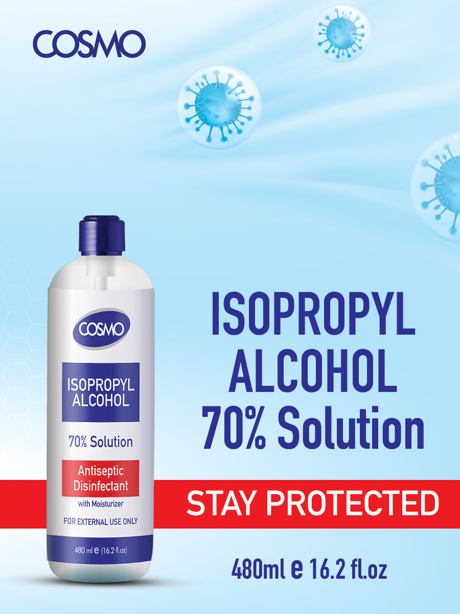 Cosmo 70% alcool isopropylique & spray désinfectant 480ml x 470ml paquet de  12 - DIAYTAR SÉNÉGAL